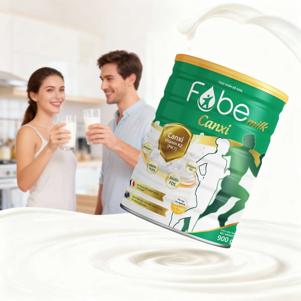 Sữa Bột Canxi Fobelife Bổ Sung Dưỡng Chất, Giúp Xương Chắc Khỏe N2 - Lon 900g