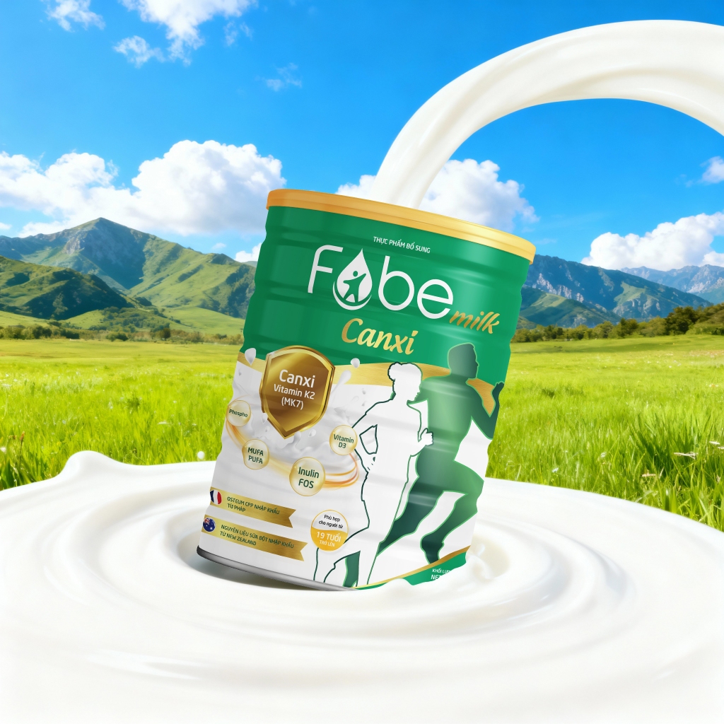 Sữa Bột Canxi Fobelife Bổ Sung Dưỡng Chất, Giúp Xương Chắc Khỏe N2 - Lon 900g