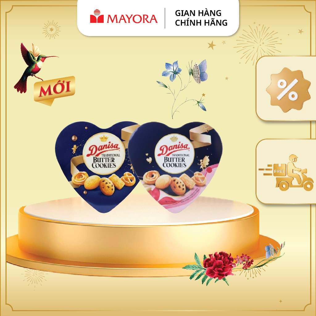 Bánh Quy Bơ Mayora Danisa Hình Trái Tim 132G | Shopee Việt Nam