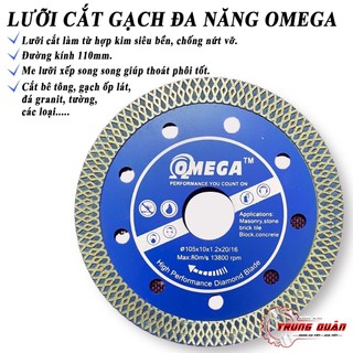 Lưỡi Cắt Gạch OMEGA ĐỎ Chính Hãng – Cắt Granite Marble Bóng Kiếng Siêu Sắc | Đa Dụng – Bền – Giá Rẻ