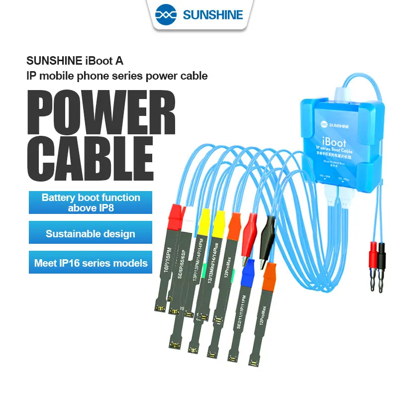 [DCSC] Dây cấp nguồn Sunshine iBoot (9 đầu lPhcne từ 6G đến 16PM)