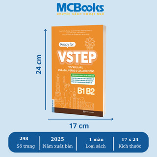 Sách - Ready for VSTEP – Vocabulary, Phrasal Verbs & Collocations B1 B2 MCBooks