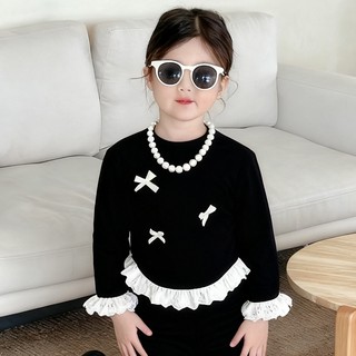 👧 ÁO DàI Tay Cho Bé GáI 3 11 TuổI: ChấT VảI MềM MịN ThoáNg Khí, Nơ Xinh áO Cho Bé GáI Thun áO Thun