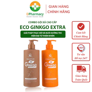 Gội Xả Eco Ginkgo Extra, Phục Hồi, Nuôi Dưỡng Tóc Hư Tổn, Chẻ Ngọn Từ Thiên Nhiên