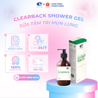 Sữa Tắm AHA BHA Giảm Mụn Lưng, Giảm Viêm Nang Lông, Ngừa Thâm, Ngăn Tuyến Bã Nhờn 300ml Dr Cosmess