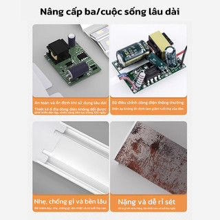 OOKAS Bóng đèn, Đèn Led bán nguyệt, siêu sáng, tiết kiệm điện, Rạng Đông Công suất 20W - 60W