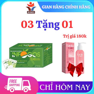 Infogoss 3g IAP - Chất xơ hòa tan hỗ trợ giảm táo bón, nhuận tràng (30 gói)