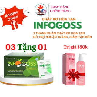 Infogoss 3g IAP - Chất xơ hòa tan hỗ trợ giảm táo bón, nhuận tràng (30 gói)