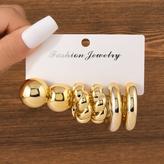 SET 3 ĐÔI BÔNG TAI THỜI TRANG PHONG CÁCH HIỆN ĐẠI