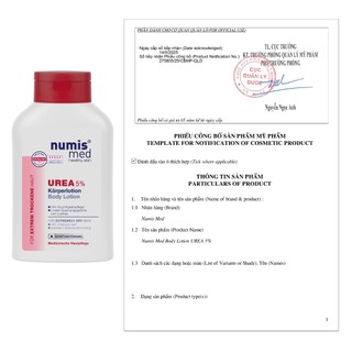 [cty] NUMIS MED Body Lotion Urea 5% – Sữa Dưỡng Thể Urea 5% Cho Da Khô Cơ Địa, Viê.m Da Cơ Địa