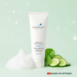 SỮA RỬA MẶT NGĂN NGỪA MỤN DƯỠNG TRẮNG LUXVALEY CHIẾT XUẤT DƯA LEO RAU MÁ AN TOÀN DỊU NHẸ PH 5.5