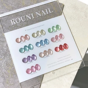Set ROU ni sơn gel mắt mèo thuỷ tinh pha lê trong suốt sáng lấp lánh chuyên dụng cho tiệm nail