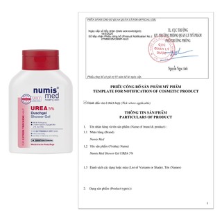 [cty] NUMIS MED Shower Gel Urea 5% 200ml – Gel Tắm Urea 5% Cho Da Khô, Viê.m Da Cơ Địa, Chàm, Vảy Nến