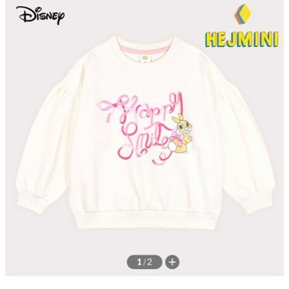 ÁO SWEATER / ÁO THUN DA CÁ XUẤT HÀN HÌNH IN GẤU / THỎ / PHỐI CỔ BÈO CHO BÉ GÁI | AnhMy Baby