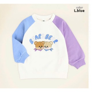 ÁO SWEATER / ÁO THUN DA CÁ XUẤT HÀN HÌNH IN GẤU / THỎ / PHỐI CỔ BÈO CHO BÉ GÁI | AnhMy Baby