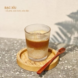 Ly Thuỷ Tinh, Cốc Thuỷ Tinh Vân Sọc Dung Tích 250ml, 390ml Thiết Kế Sang Trọng Phù Hợp Decor Nhà, Quán Cà Phê, Nhà Hàng,