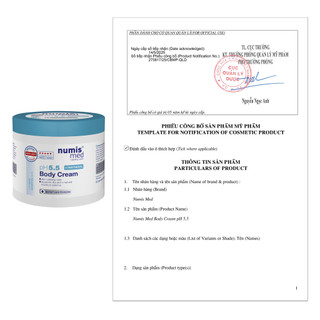 [cty] NUMIS MED Body Cream pH 5.5 400ml – Kem Dưỡng Thể Cấp Ẩm Cho Da Nhạy Cảm pH 5.5, Da Khô, Viê.m Da Cơ Địa