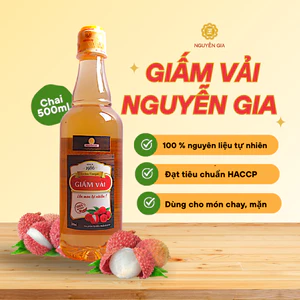 Giấm Vải Nguyễn Gia Lên Men Tự Nhiên 500ml NGG0071