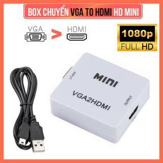 Thiết Bị Chuyển Đổi Mini VGA Sang HDMI – Hỗ Trợ Full HD 1080P@60Hz – Kết Nối Đầu VGA Ra HDMI