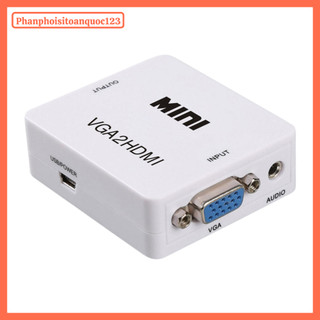 Thiết Bị Chuyển Đổi Mini VGA Sang HDMI – Hỗ Trợ Full HD 1080P@60Hz – Kết Nối Đầu VGA Ra HDMI