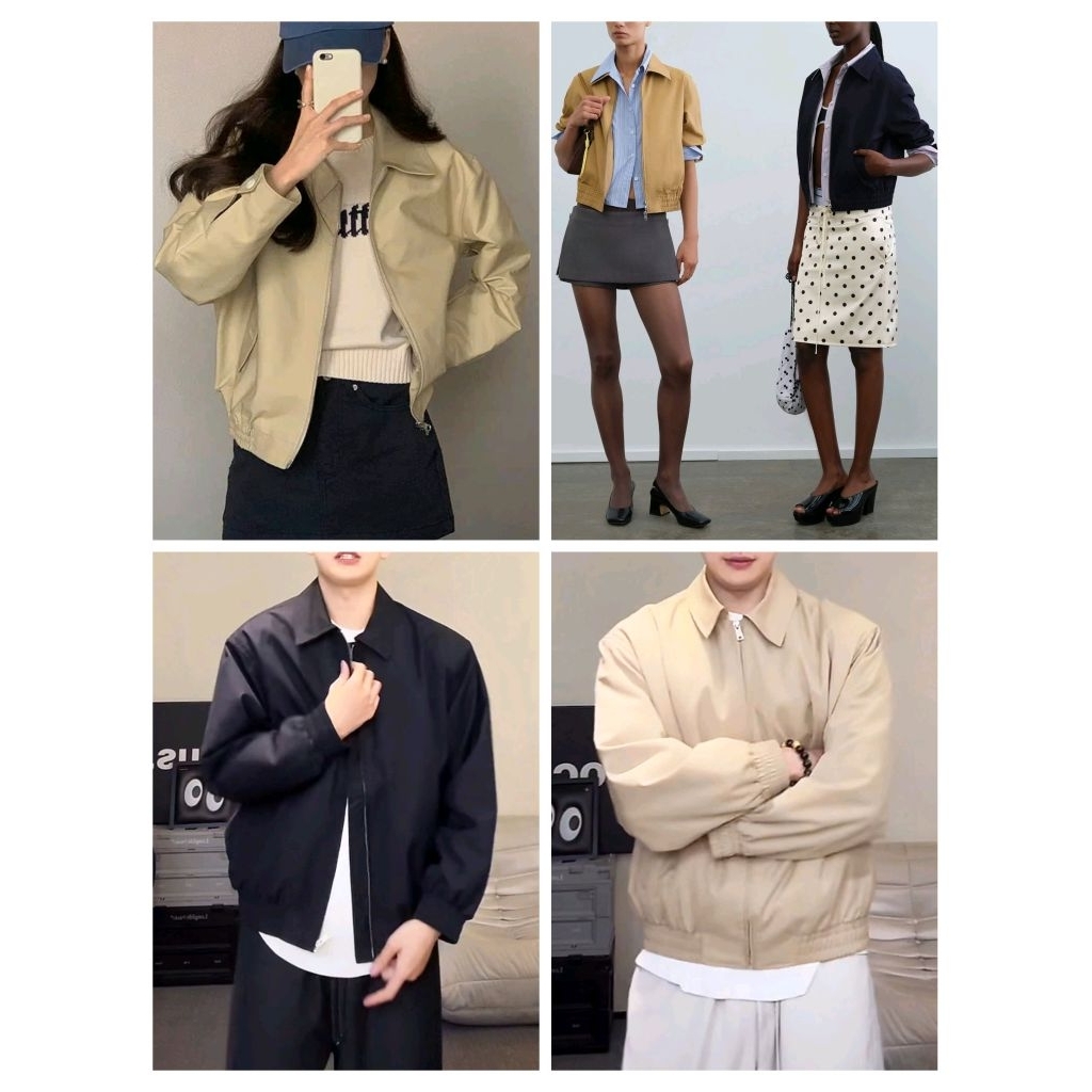(BomoHouse) Áo khoác bomber chống nước 2 lớp Zá. Rà. unisex