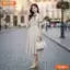 Đầm thiết kế BEMINE cổ sen đính nơ dáng chữ A phù hợp đi chơi, đi tiệc-B186