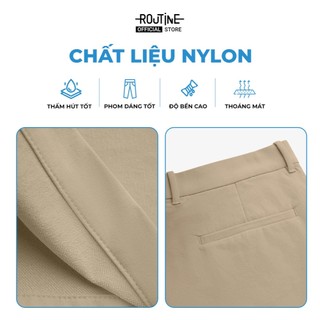 Quần Short Kaki Nam Trơn Form Straight - Routine 10S25PSH007