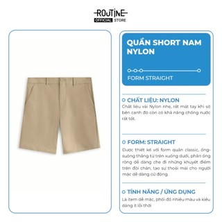 Quần Short Kaki Nam Trơn Form Straight - Routine 10S25PSH007