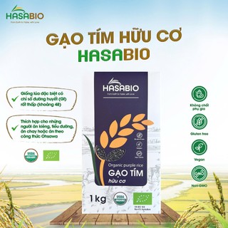 Gạo tím hữu cơ Hasa Bio 1kg