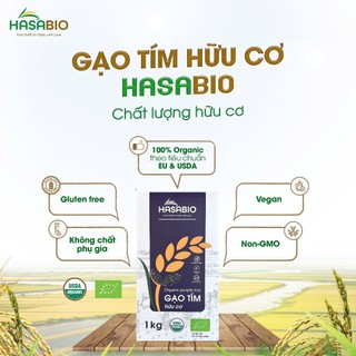 Gạo tím hữu cơ Hasa Bio 1kg