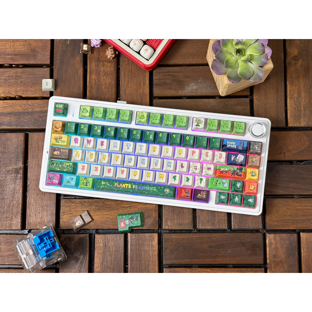 Bàn phím cơ Aula F75 /3 Mode /Led Rgb/ Hotswap/ Mạch xuôi đã Mod và Custom tại Tungcustom Bh 12tháng