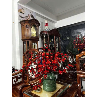 Bình Hoa Gốm Mini  Dáng Chuông Vân Ganh Gốm Sứ Bát Tràng