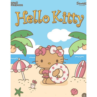 Bộ đồ ngủ in hình Hellokitty phối màu SPao 3Lion 3Lion của Hàn Quốc dành cho nam và nữ