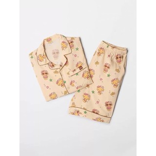 Bộ đồ ngủ in hình Hellokitty phối màu SPao 3Lion 3Lion của Hàn Quốc dành cho nam và nữ