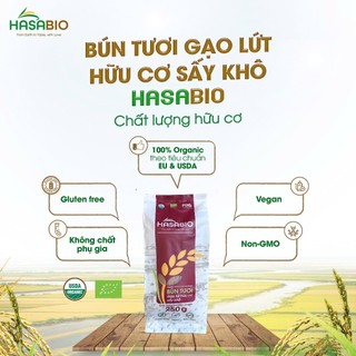 Bún gạo lứt, trắng, rau chùm ngây Hoa Sữa/ Hasabio 250g/400g/500g