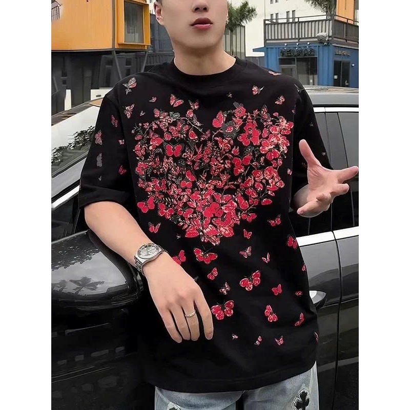 Áo thun Stee Cổ tròn FLORA Localbrand ICVCVVNI Unisex Cotton