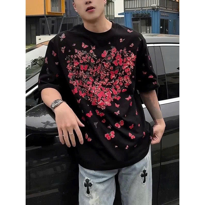 Áo thun Stee Cổ tròn FLORA Localbrand ICVCVVNI Unisex Cotton