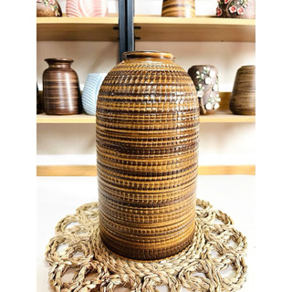 Bình hoa dáng chuông thon cao có cổ 3 size gốm sứ Bát Tràng