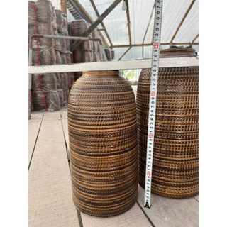 Bình hoa dáng chuông thon cao có cổ 3 size gốm sứ Bát Tràng