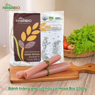 Bánh tráng trắng, bánh tráng lứt hữu cơ HasaBio 200gr