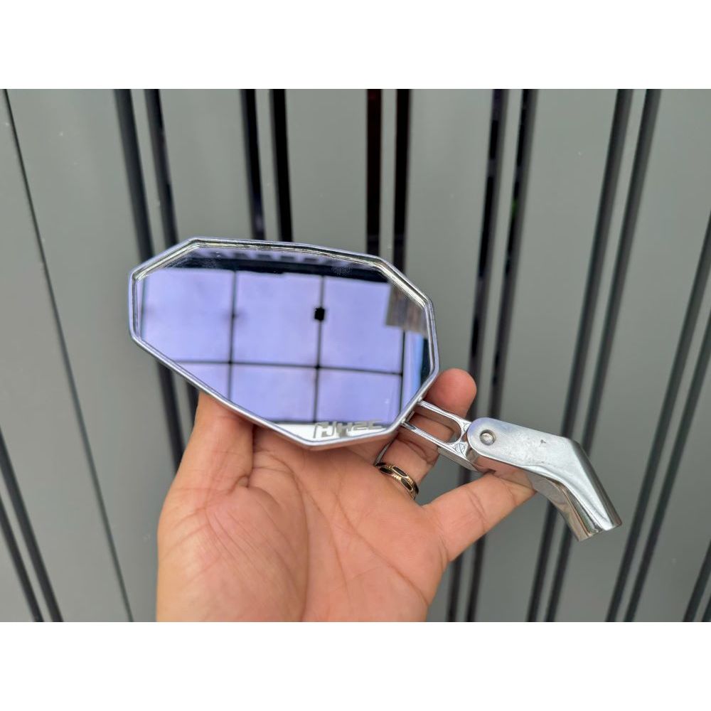 Kính nhôm Đúc xiken H2C V2 chân 10 li gắn xe máy
