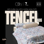 (Mẫu Mới) Bộ Chăn Ga Gối 5 Món Gòn Bedding Lụa Tencel 60s Hoạ Tiết 1m6x2m - 1m8x2m [Cho nệm 10 - 20cm] — ảnh 1