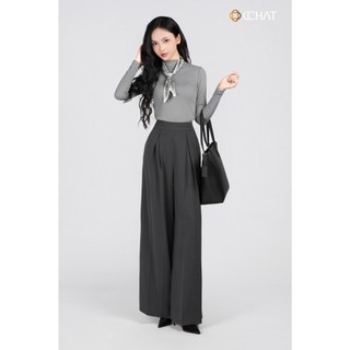 Quần Ống Rộng 𝐂𝐂𝐇𝐀𝐓 Dáng Suông Hery Chỉ Nổi Chất Liệu Tuytsi Cao Cấp 15QDS2084ST