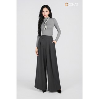 Quần Ống Rộng 𝐂𝐂𝐇𝐀𝐓 Dáng Suông Hery Chỉ Nổi Chất Liệu Tuytsi Cao Cấp 15QDS2084ST