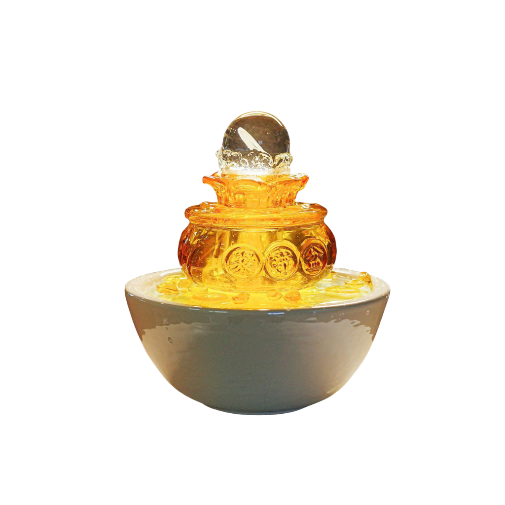 THÁC NƯỚC PHONG THỦY TỤ BẢO 2 TẦNG – TÀI LỘC SINH SÔI, PHÚ QUÝ TRƯỜNG TỒN