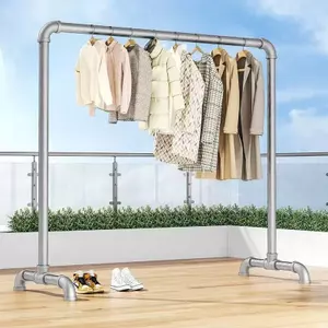 Giá treo quần áo Ống thép kệ treo quần áo ổn định và bền Chịu tải mạnh Sào phơi chịu tải mạnh