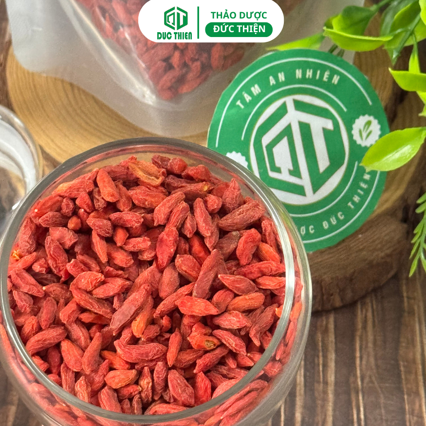 Kỷ Tử Đỏ Loại 1 Đức Thiện (Câu Kỷ Tử) (Khô, Sạch, Thơm) - Trà, Ngâm Rươu, Cải Thiện Sinh Lý, Đẹp Da