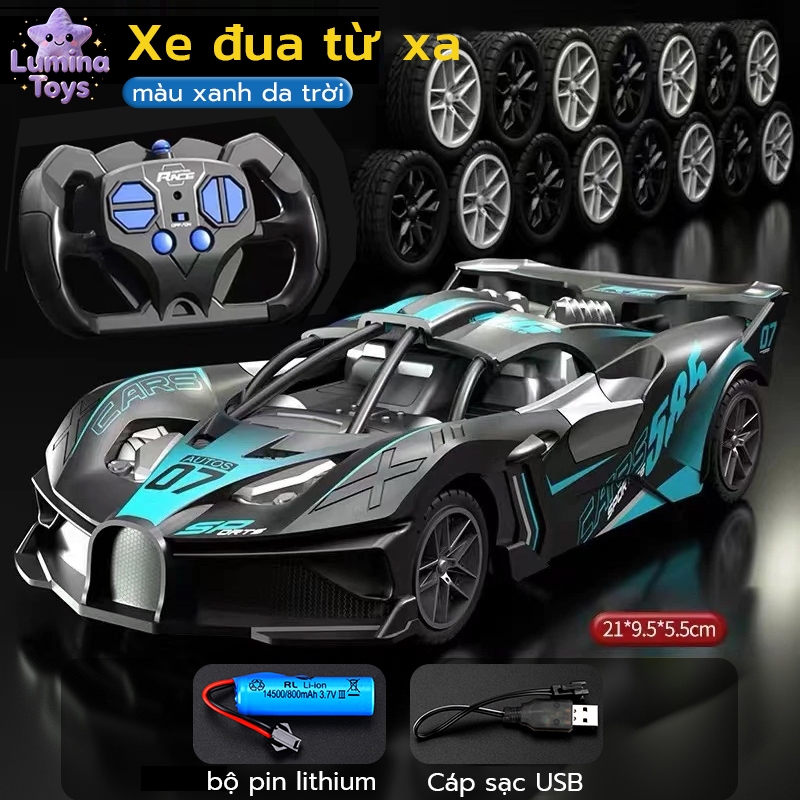 Xe điều khiển từ xa Bugatti Thiết Kế Siêu Xe Thể Thao Có Pin Lithium Sạc đồ chơi trẻ em và