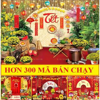 Tranh Vải Trang Trí Phông Nền Ngày Tết, tranh trang trí Lễ Tết 2026, DECOR  trường học năm mới cỡ lớn 4M TET09 - BEEKIDS