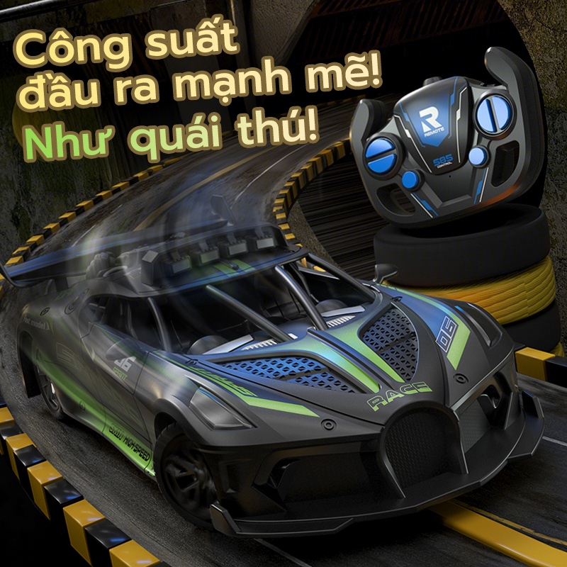 Xe điều khiển từ xa Bugatti Thiết Kế Siêu Xe Thể Thao Có Pin Lithium Sạc đồ chơi trẻ em và